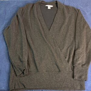 Athleta Brown Wrap Top